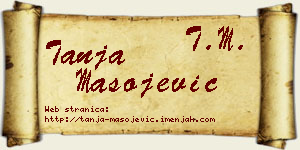 Tanja Mašojević vizit kartica